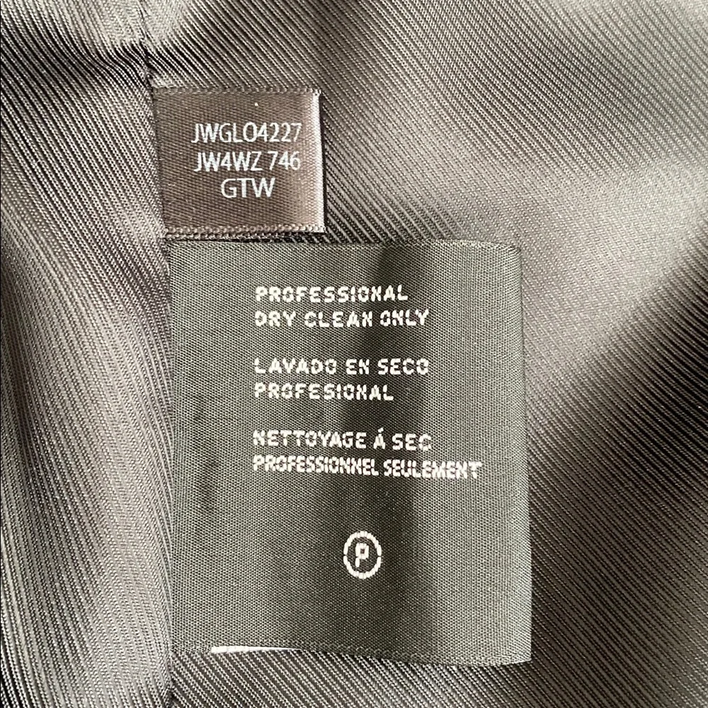 Jones New York Charcoal Trench Coat Womens Mid Length Relaxed Button Up 1X - Picture 6 of 9